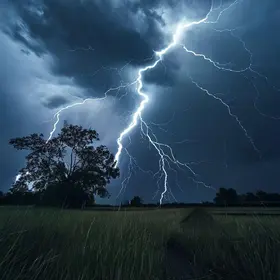 Olinda dia com trovões e raios