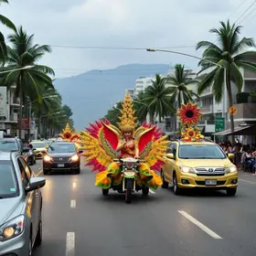 trânsito em Olinda durante o Carnaval 2026