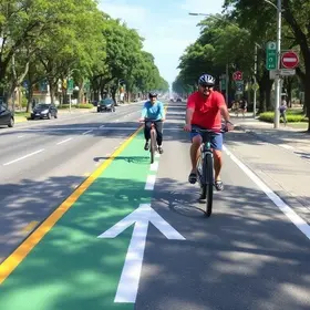 ciclofaixa em Olinda