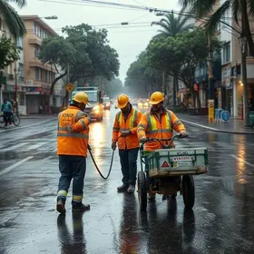 equipes de manutenção em olinda