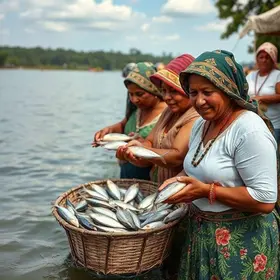 distribuição de peixes