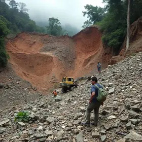 deslizamento de terra