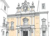 desenho de fachadas históricas