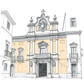 desenho de fachadas históricas