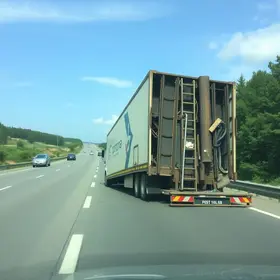 carreta tomba na PE-015