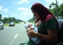 mulher dá à luz dentro de carro no trânsito da PE-15